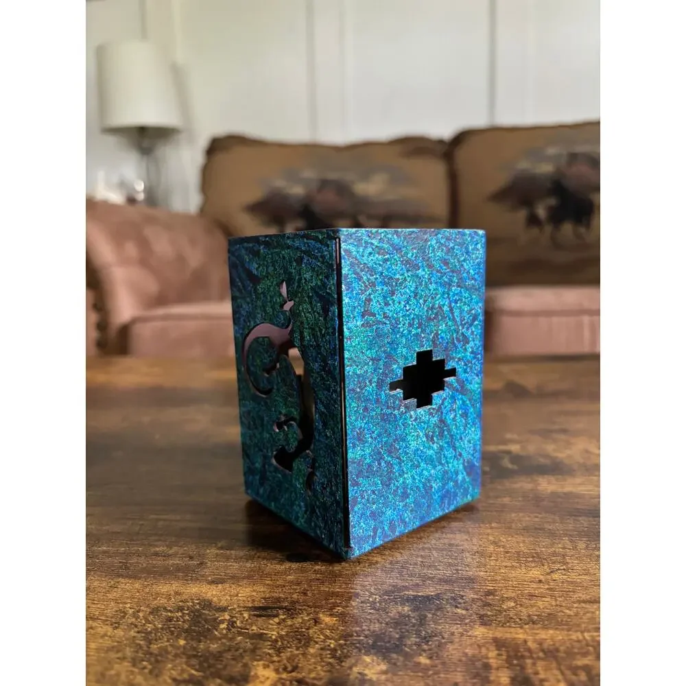 Vintage South Western Aztec Turquoise Tealight